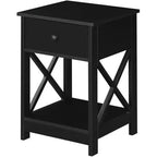 Tavolino rettangolare HomeStock con ripiano in legno, 1 pezzo