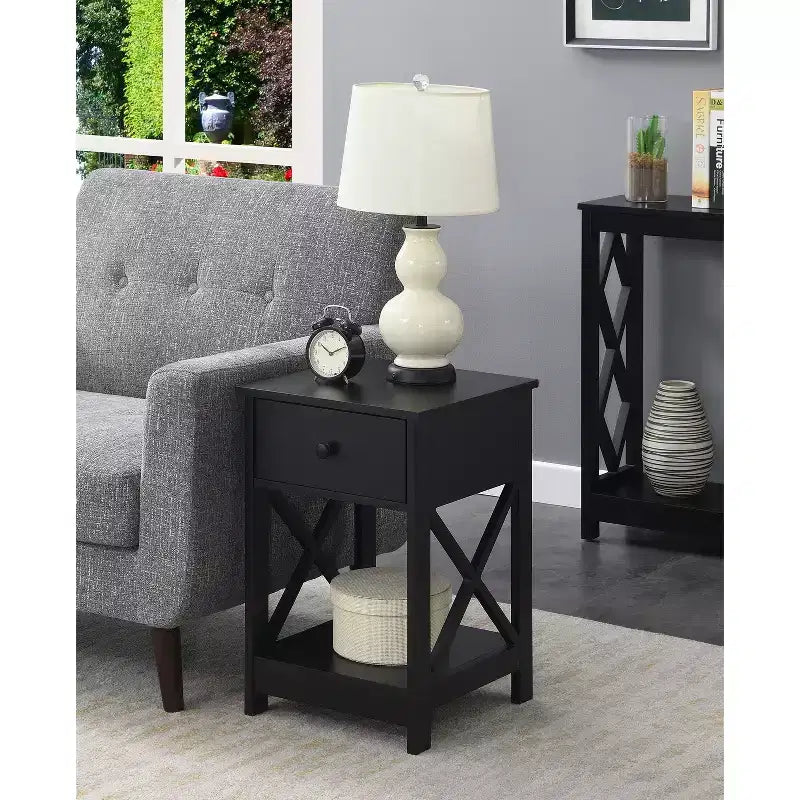 HomeStock Rectangle Wood Table Top End Table 1 -piece