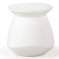 Flanagan Round Accent Table - Indoor/Outdoor - SFV2606 - Ivory - Safavieh Couture