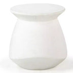 Flanagan Round Accent Table - Indoor/Outdoor - SFV2606 - Ivory - Safavieh Couture