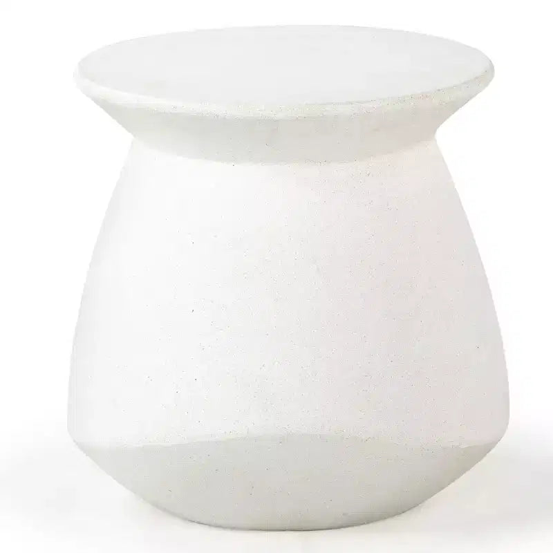 Flanagan Round Accent Table - Indoor/Outdoor - SFV2606 - Ivory - Safavieh Couture