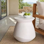 Tavolino rotondo d'accento Flanagan - Interno/Esterno - SFV2606 - Avorio - Safavieh Couture