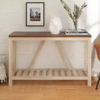 Modern A-Frame Farmhouse Entryway Console Table