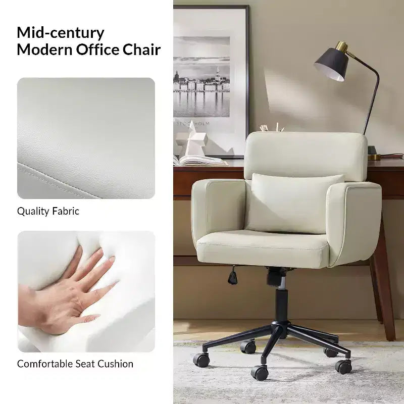 Sedia da ufficio moderna di metà secolo Valerie|HULALA HOME