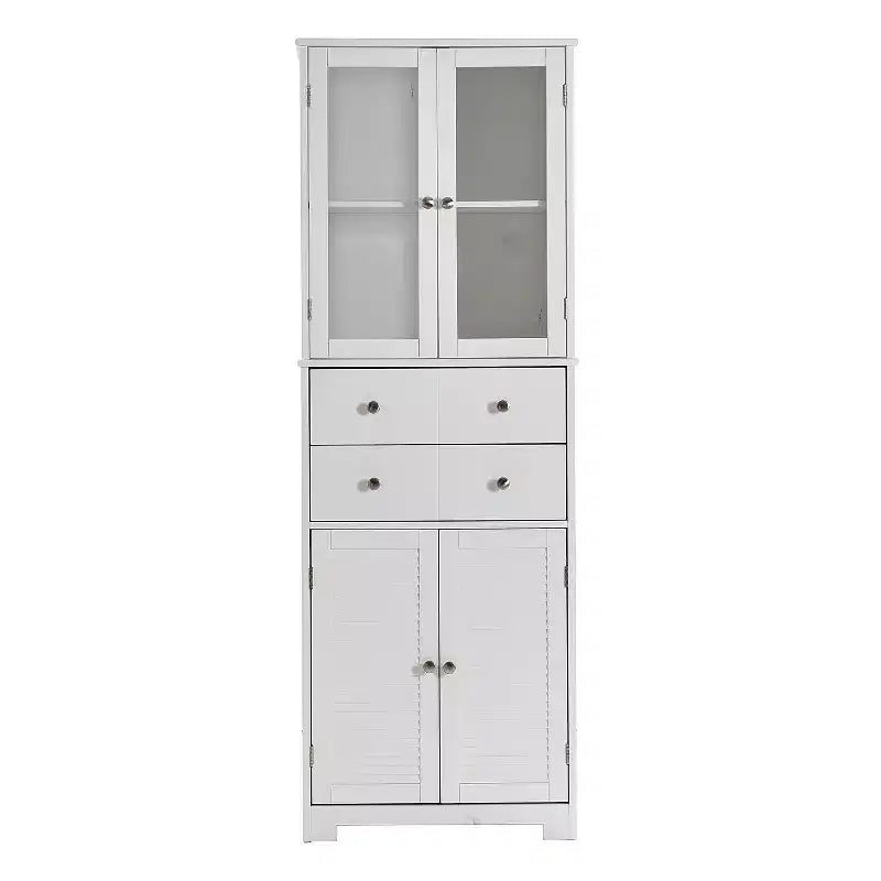 Dispensa da cucina alta 170 cm con ante, cassetti e ripiani regolabili