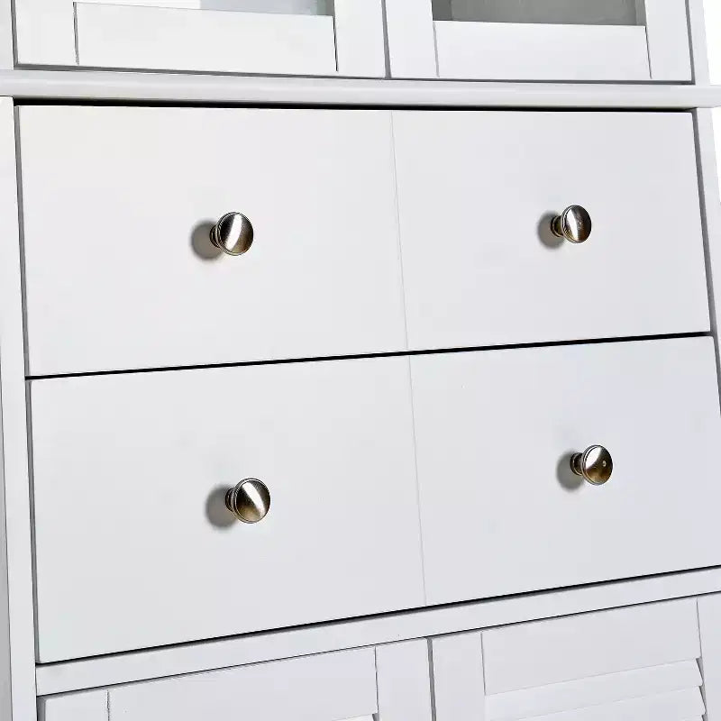Dispensa da cucina alta 170 cm con ante, cassetti e ripiani regolabili