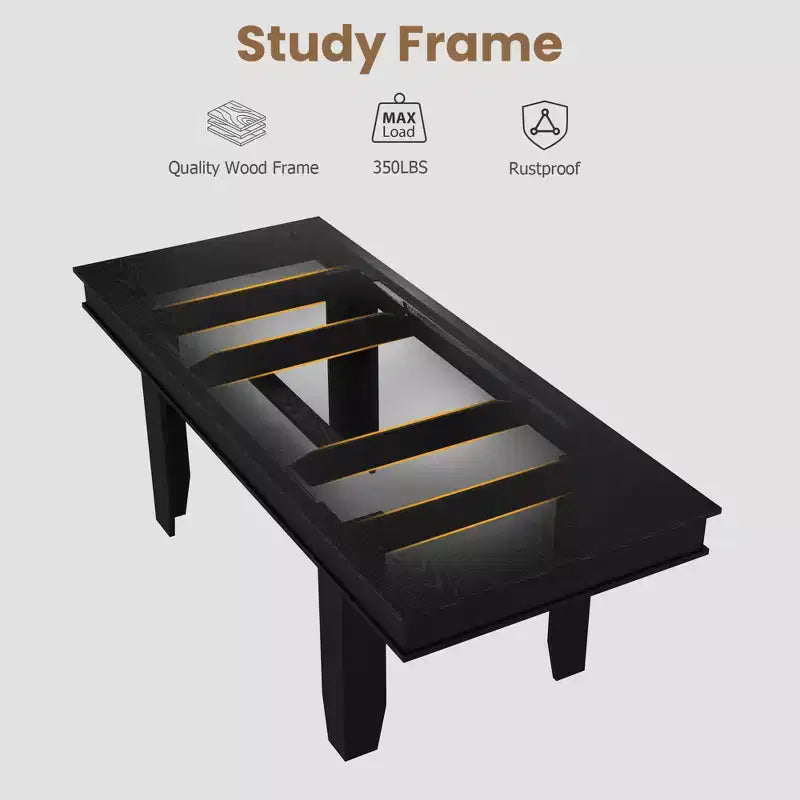 Tavolo da Pranzo Allungabile Rustico da 6-10 Posti Grande Tavolo da Cucina Rettangolare in Rovere da 160-220 cm Tavolo da Banchetto Moderno Rustico Robusta Struttura in Legno
