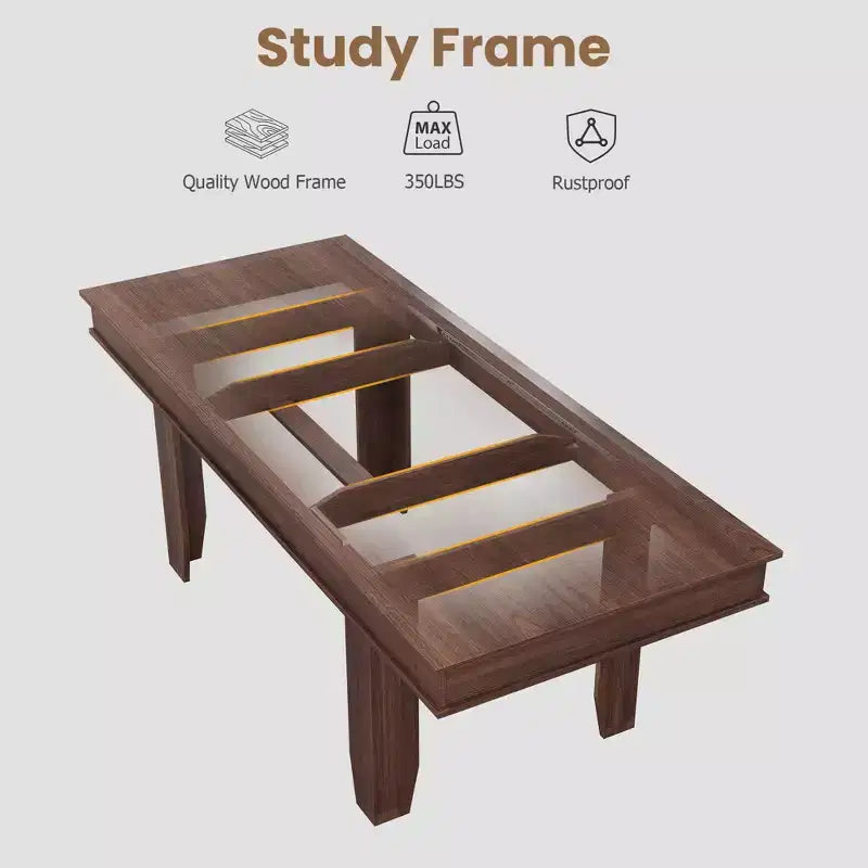 Tavolo da Pranzo Allungabile Rustico da 6-10 Posti Grande Tavolo da Cucina Rettangolare in Rovere da 160-220 cm Tavolo da Banchetto Moderno Rustico Robusta Struttura in Legno