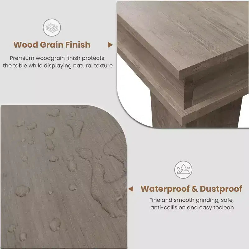 Tavolo da Pranzo Allungabile Rustico da 6-10 Posti Grande Tavolo da Cucina Rettangolare in Rovere da 160-220 cm Tavolo da Banchetto Moderno Rustico Robusta Struttura in Legno