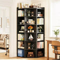 Besiost 6-Tier Corner Bookcase Cabinet with 18 Cubbies