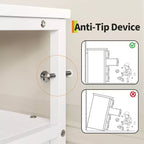 Cassettiera a 12 cassetti in tessuto lunga 160 cm con ripiani aperti, mobile porta TV per soggiorno, camera da letto, cassettiera a torre
