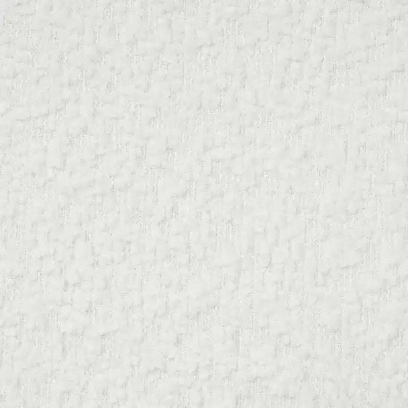 Letto Imbottito in Bouclé Bianco con Morbido Profilo Curvo, Supporto in Legno Resistente e Facile Montaggio per Camere da Letto Moderne e Accoglienti, King