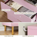 Cassettiera a 3 Cassetti, Comò Contenitore in Legno, Design Moderno, per Soggiorno, Corridoio, Ingresso