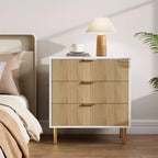 3 Drawer Dresser, Wood Chest Organizer Storage, Modern Design, for Living Room, Hallway, Entryway