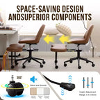 Sedia ergonomica con gambe incrociate in pelle sintetica PU, altezza regolabile, supporto lombare, girevole a 360°, sedile ampio incrociato, ruote per meditazione yoga ADHD