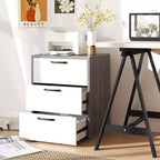 Cassettiera Costway 1/2 pezzi con 3 cassetti Mobiletto organizer con ampio spazio di archiviazione