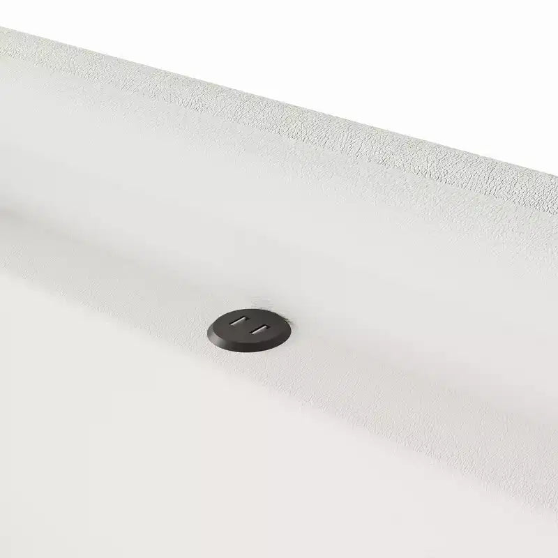 GDFStudio Torres Letto a Piattaforma Imbottito con Cassetto, Striscia LED, Porta USB