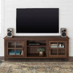 Glass Door Console TV Stand for TVs up to 80