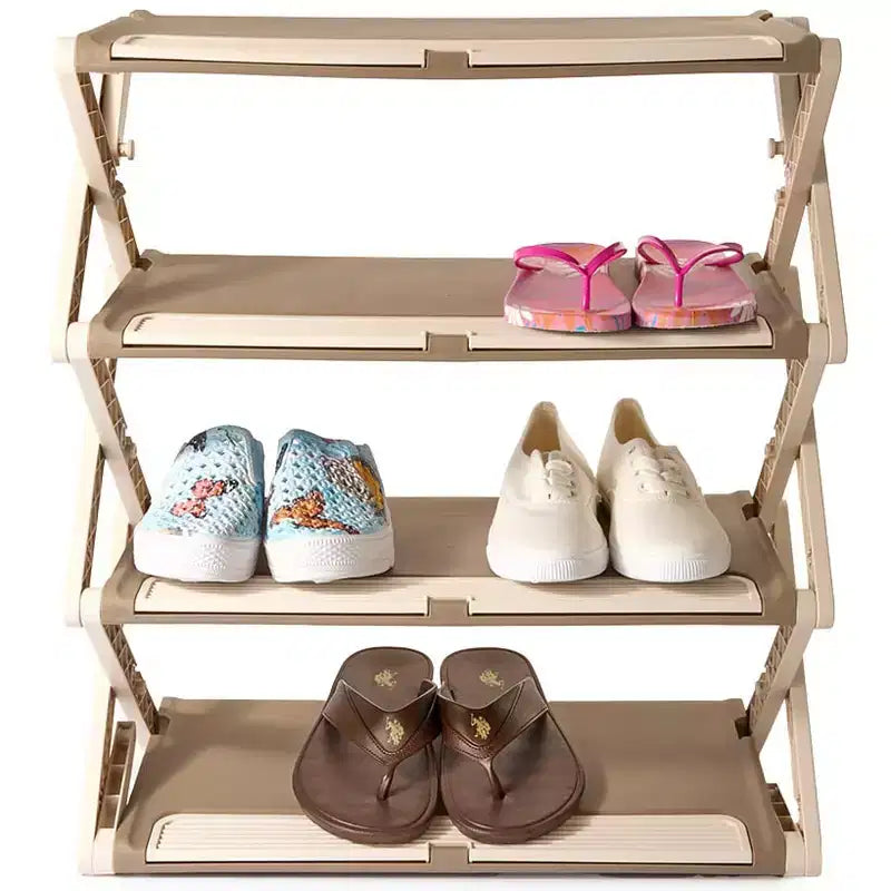 Rastrelliera per scarpe espandibile The Lakeside Collection - 4 livelli -
