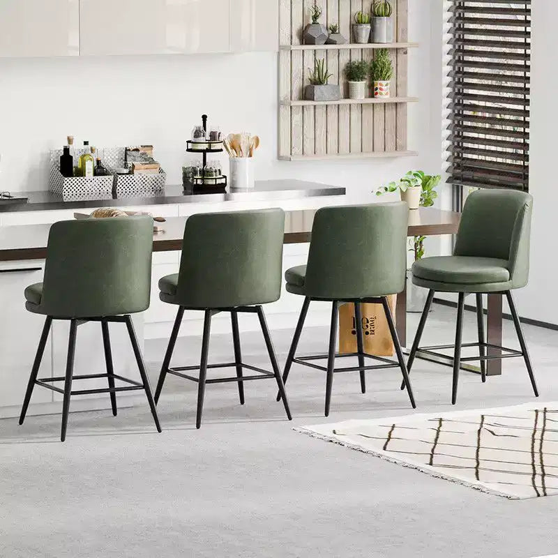 Sgabelli da bar Karl Home (set da 2) girevoli, in pelle PU e di qualità durevole