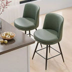 Sgabelli da bar Karl Home (set da 2) girevoli, in pelle PU e di qualità durevole