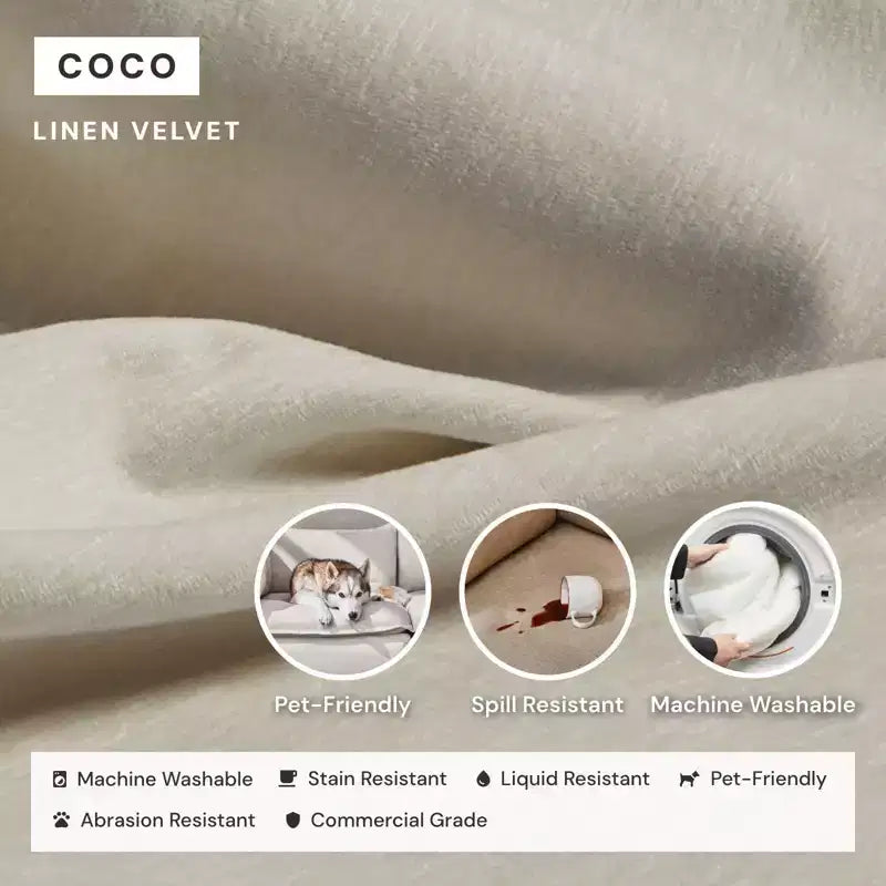 Divano componibile a U a 4 posti Anabei Modular Washable | Seduta Deluxe+ e cuscino Cloud