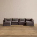 Anabei Modular Washable 4-Seater U-Sectional Sofa | Deluxe+ Seat & Cloud Pillow