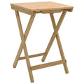 vidaXL Kitchen Table Folding Natural 15.75 x 11.81 x 21.06 in Bamboo