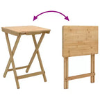 vidaXL Tavolo da Cucina Pieghevole Naturale 40 x 30 x 53,5 cm in Bambù