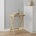 vidaXL Tavolo da Cucina Pieghevole Naturale 40 x 30 x 53,5 cm in Bambù