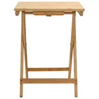 vidaXL Tavolo da Cucina Pieghevole Naturale 40 x 30 x 53,5 cm in Bambù