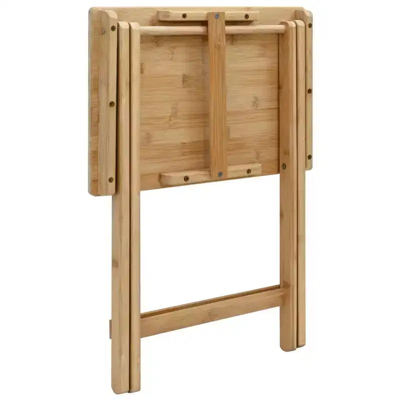 vidaXL Tavolo da Cucina Pieghevole Naturale 40 x 30 x 53,5 cm in Bambù