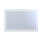 SUMERAIN 55x36 Specchio da Bagno Anti-Appannamento Dimmerabile Continuo a LED Specchio da Parete per Lavabo in Vetro Temperato con Certificazione ETL