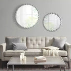 Specchio da parete rotondo grande da 36 pollici con cornice in metallo, specchio decorativo da parete per soggiorno, ingresso, bagno o camera da letto - Panipeachy