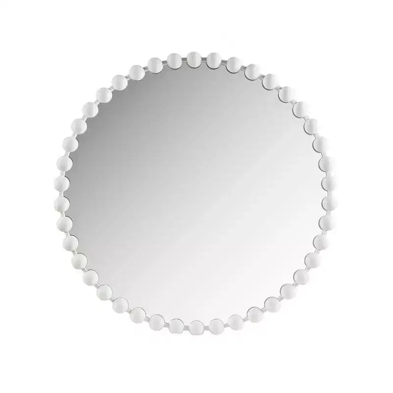 Specchio da parete rotondo grande da 36 pollici con cornice in metallo, specchio decorativo da parete per soggiorno, ingresso, bagno o camera da letto - Panipeachy