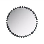 Specchio da parete rotondo grande da 36 pollici con cornice in metallo, specchio decorativo da parete per soggiorno, ingresso, bagno o camera da letto - Panipeachy