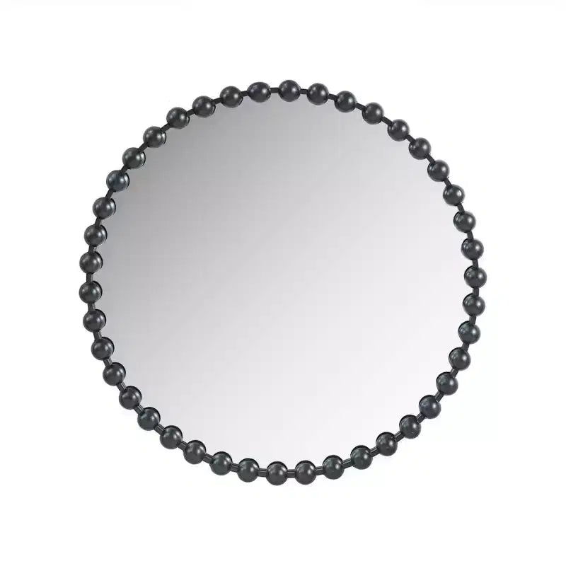 Specchio da parete rotondo grande da 36 pollici con cornice in metallo, specchio decorativo da parete per soggiorno, ingresso, bagno o camera da letto - Panipeachy