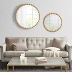 Specchio da parete rotondo grande da 36 pollici con cornice in metallo, specchio decorativo da parete per soggiorno, ingresso, bagno o camera da letto - Panipeachy