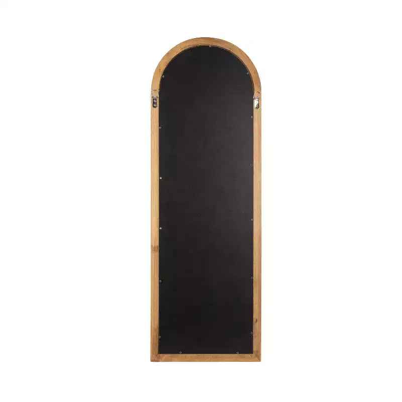 Specchio da parete ad arco in legno Hatherleigh Kate e Laurel, Marrone rustico, 12x36