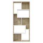 vidaXL Libreria in legno ingegnerizzato bianco e rovere Sonoma