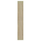 vidaXL Libreria in legno ingegnerizzato bianco e rovere Sonoma