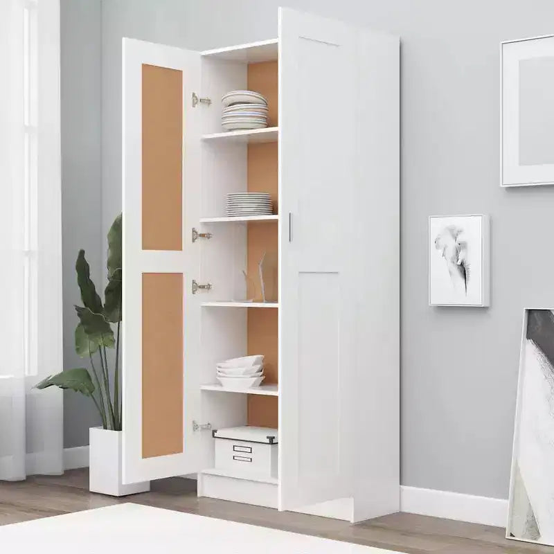 vidaXL Mobile Libreria Bianco Legno Ingegnerizzato Grande Mobile Libreria