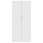 vidaXL Mobile Libreria Bianco Legno Ingegnerizzato Grande Mobile Libreria