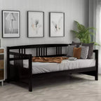 FAMYYT Letto a giorno singolo in legno con ampio spazio sottostante per riporre oggetti, facile da montare
