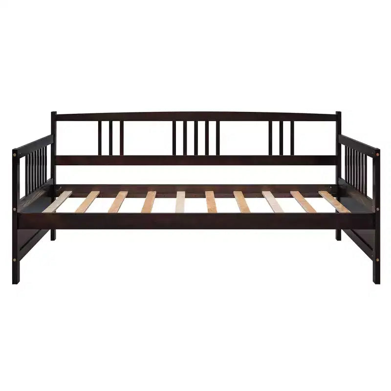 FAMYYT Letto a giorno singolo in legno con ampio spazio sottostante per riporre oggetti, facile da montare