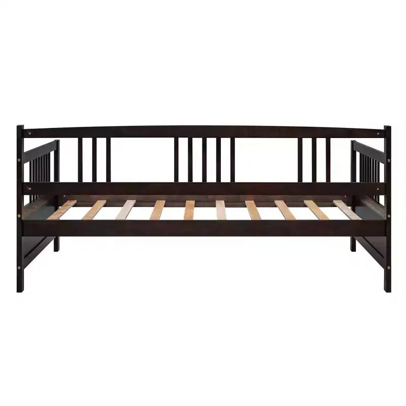 FAMYYT Letto a giorno singolo in legno con ampio spazio sottostante per riporre oggetti, facile da montare