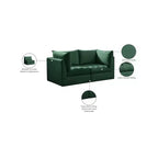Divano modulare in velluto Jacob di Meridian Furniture