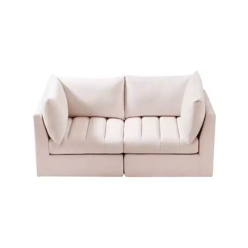 Divano modulare in velluto Jacob di Meridian Furniture