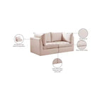 Divano modulare in velluto Jacob di Meridian Furniture