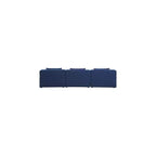Divano modulare Cube Navy in lino testurizzato resistente di Meridian Furniture
